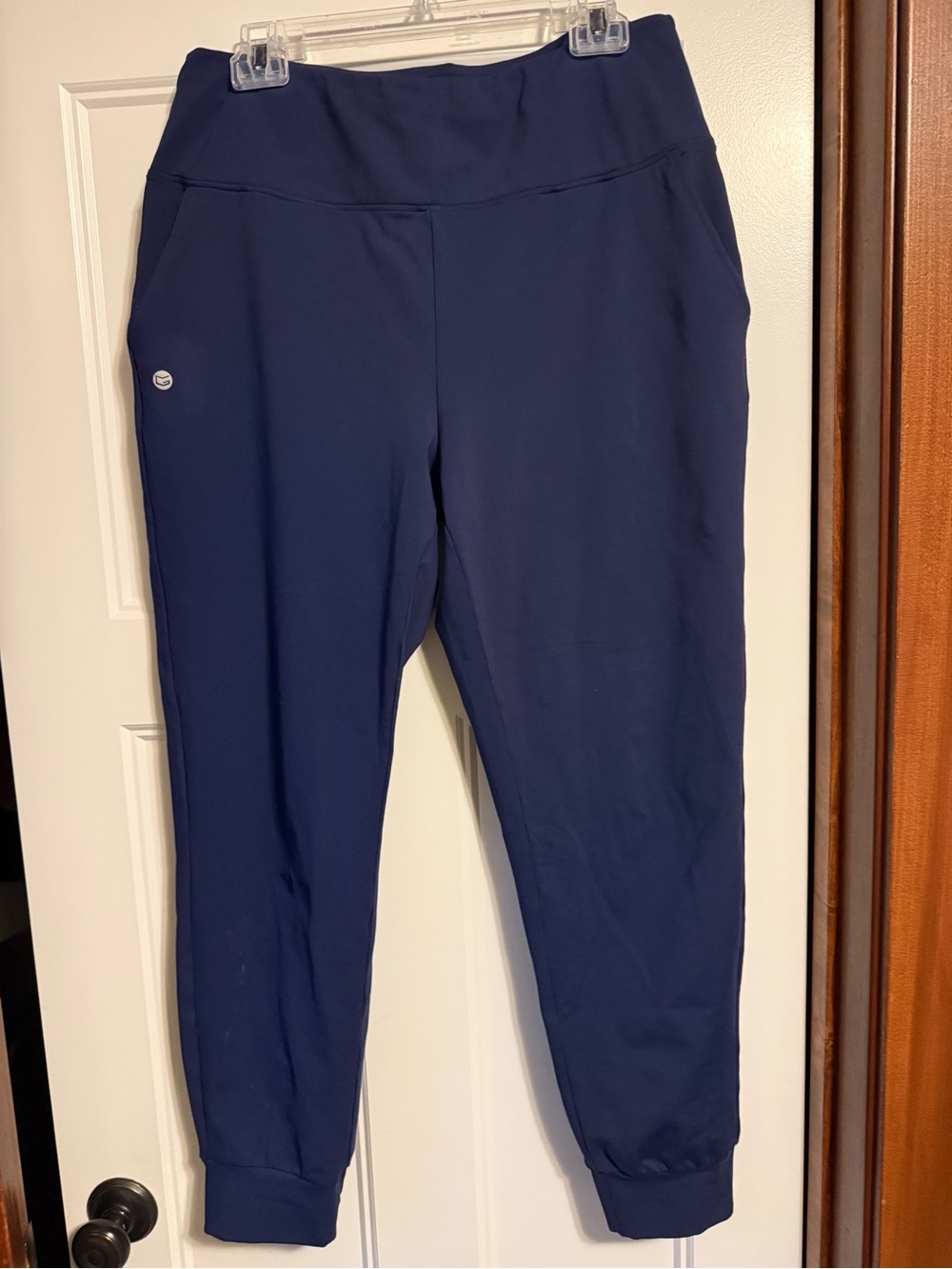 Women's Navy High-Rise Fleece Joggers